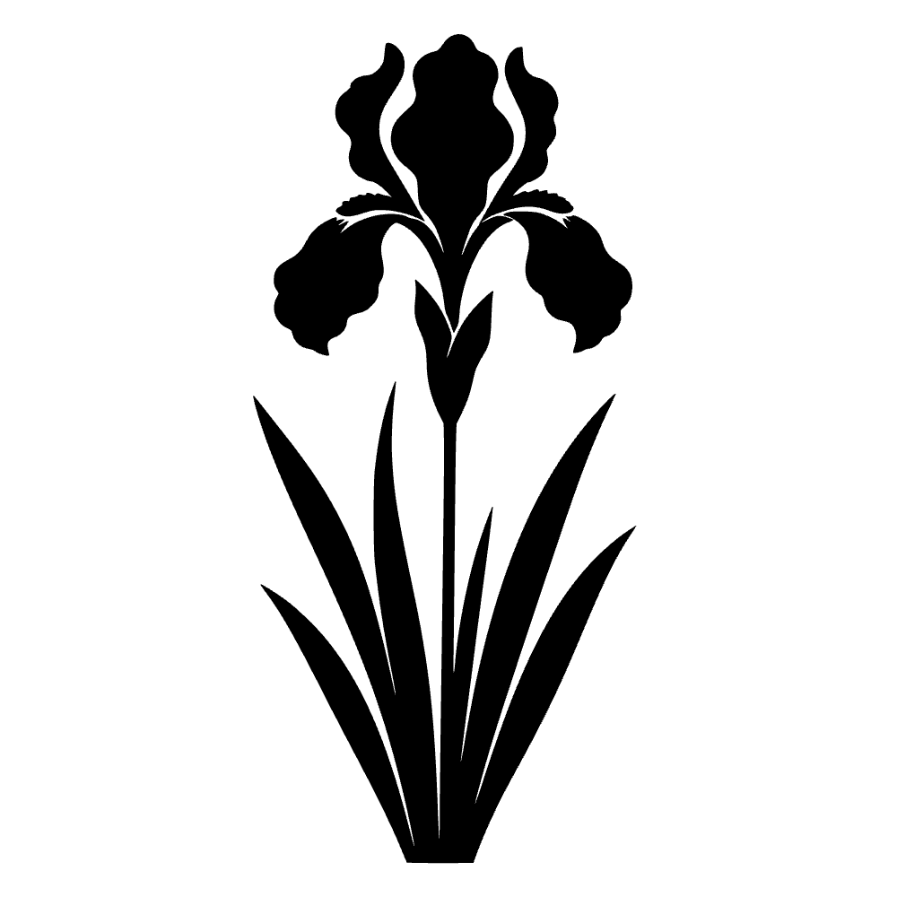 Flor de iris — archivo SVG
