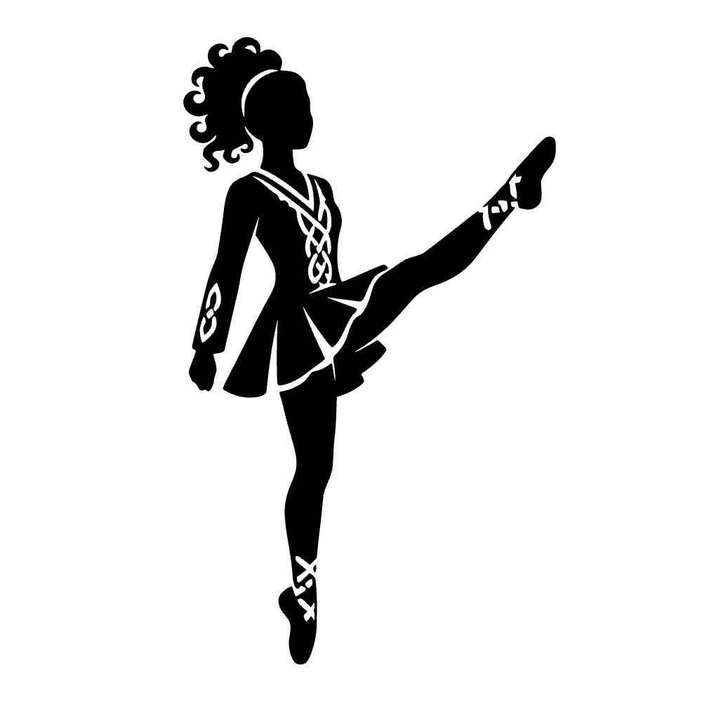 Bailarín irlandés pateando — archivo SVG