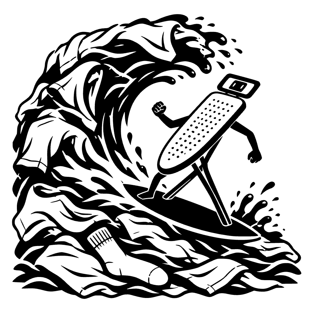 Tabla de planchar surfeando — archivo SVG