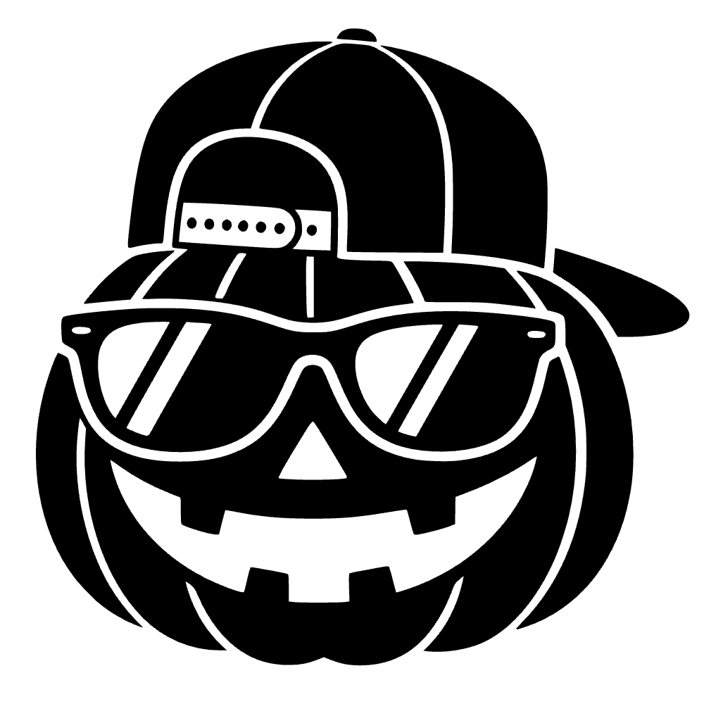 Jack O Lantern Wearing Icon SVG cut file preview