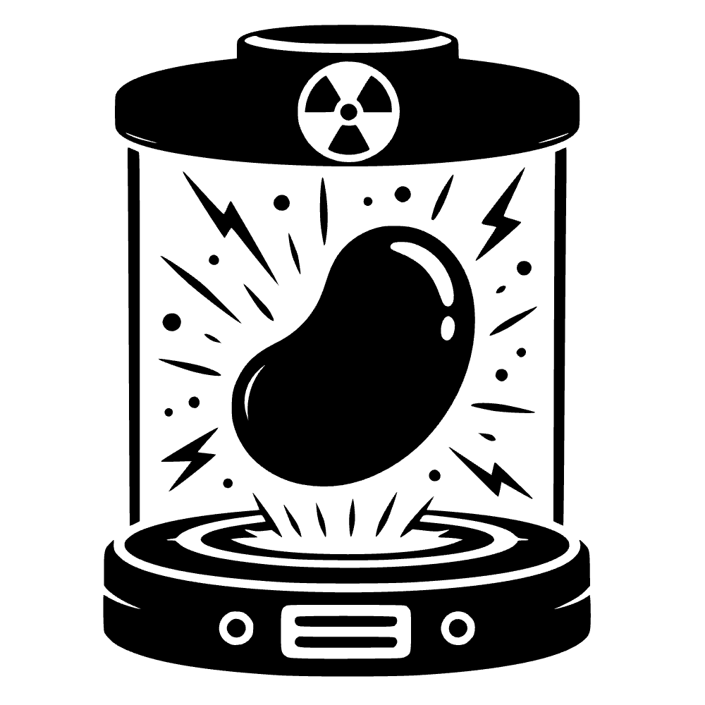 Jellybean Radioactive Icon SVG SVG cut file preview
