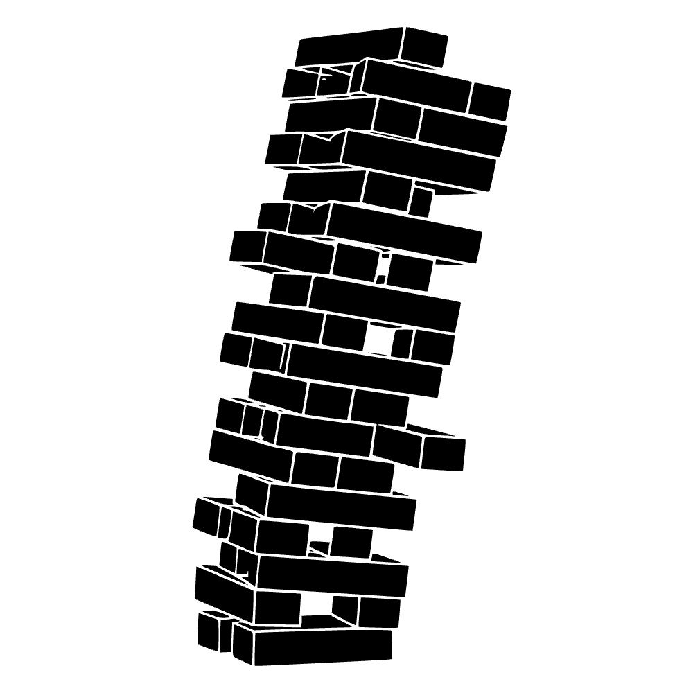 Torre de bloques de Jenga — archivo SVG