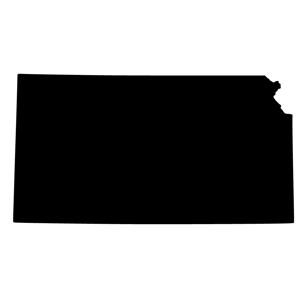 Mapa de Kansas — archivo SVG