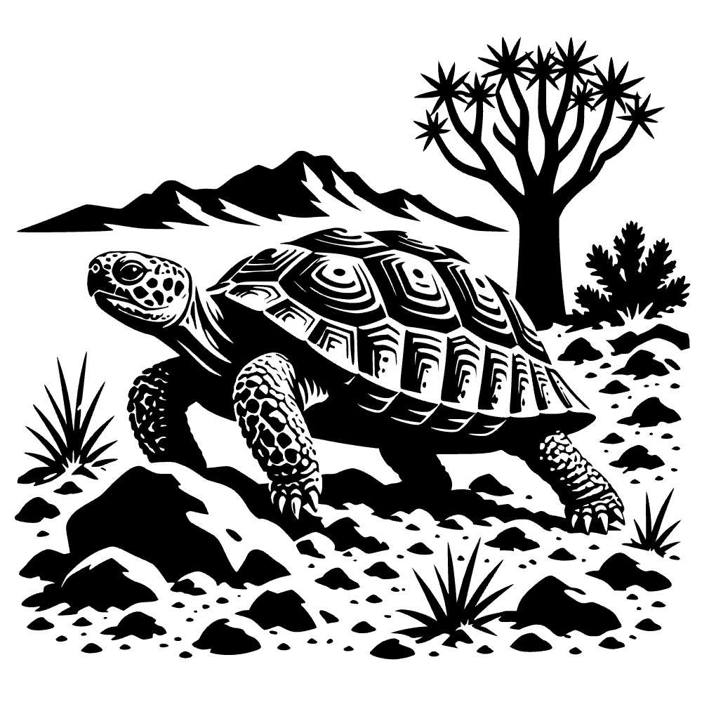 Karoo Padloper Tortoise SVG cut file