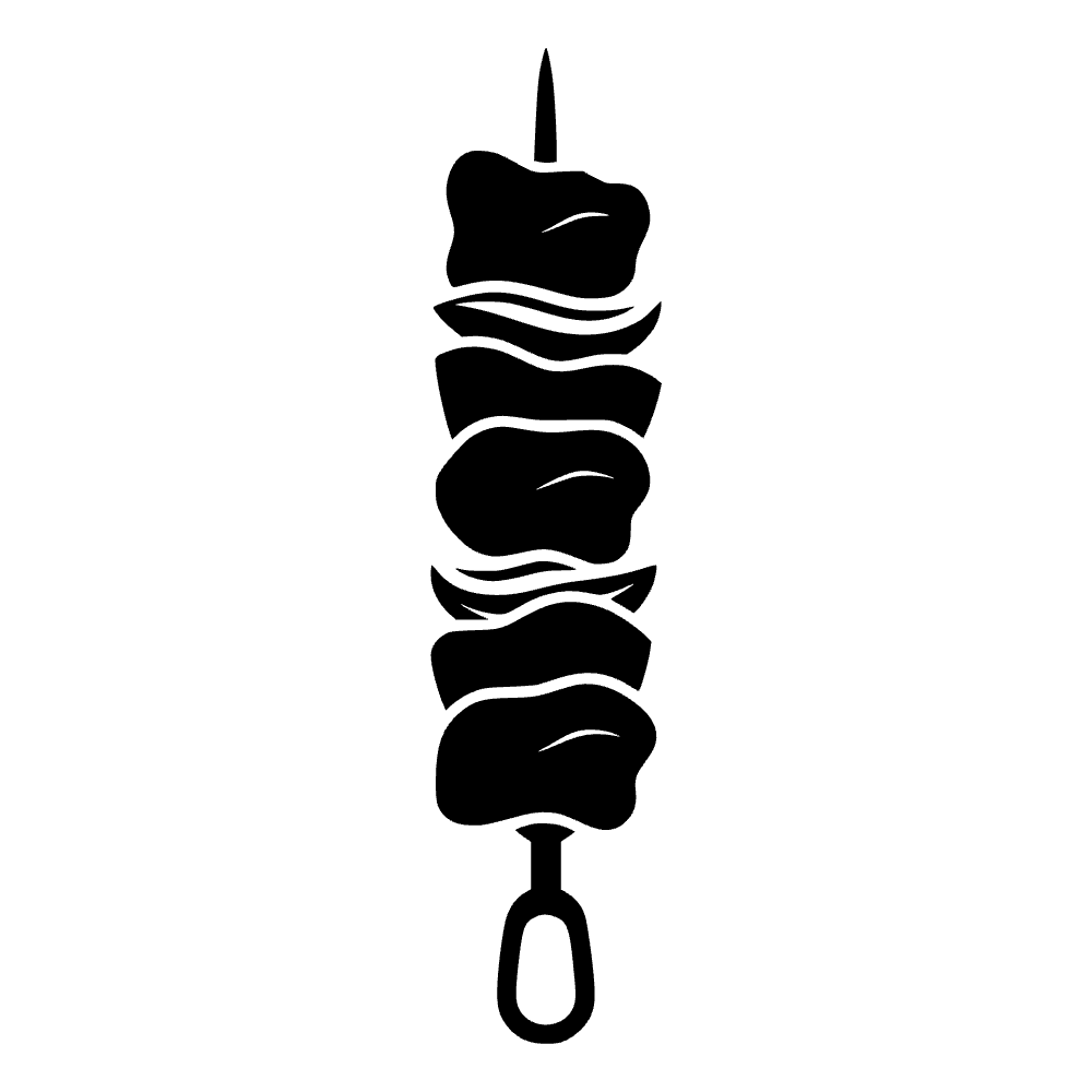 Ícono de pincho de kebab — archivo SVG