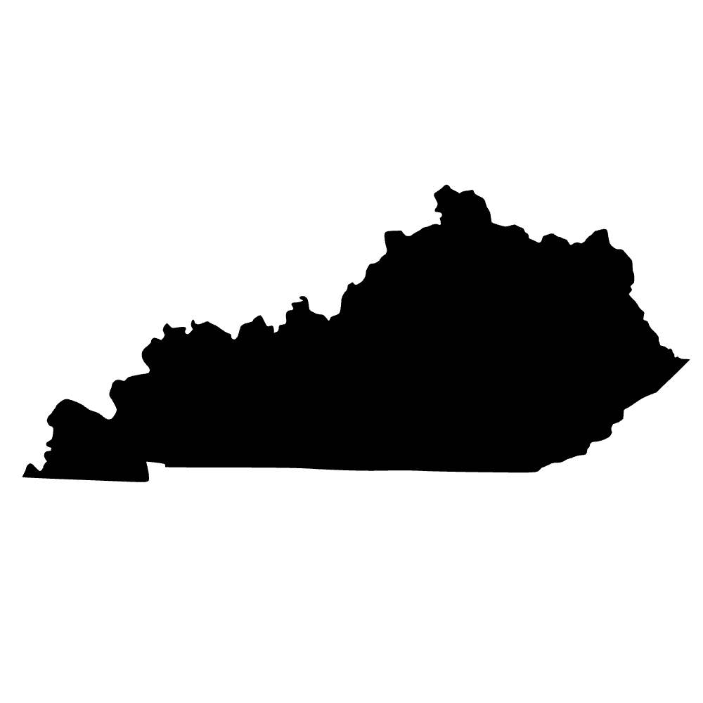 Kentucky Map SVG cut file