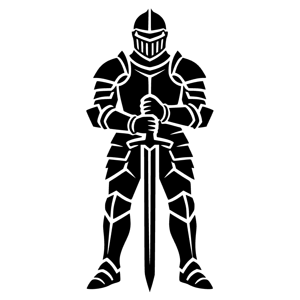 Espada de armadura de caballero — archivo SVG