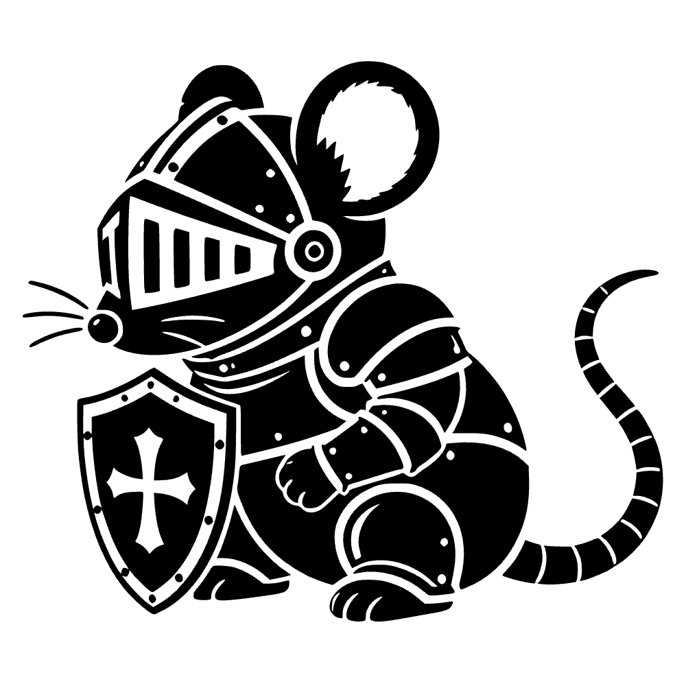 Ratón caballero — archivo SVG