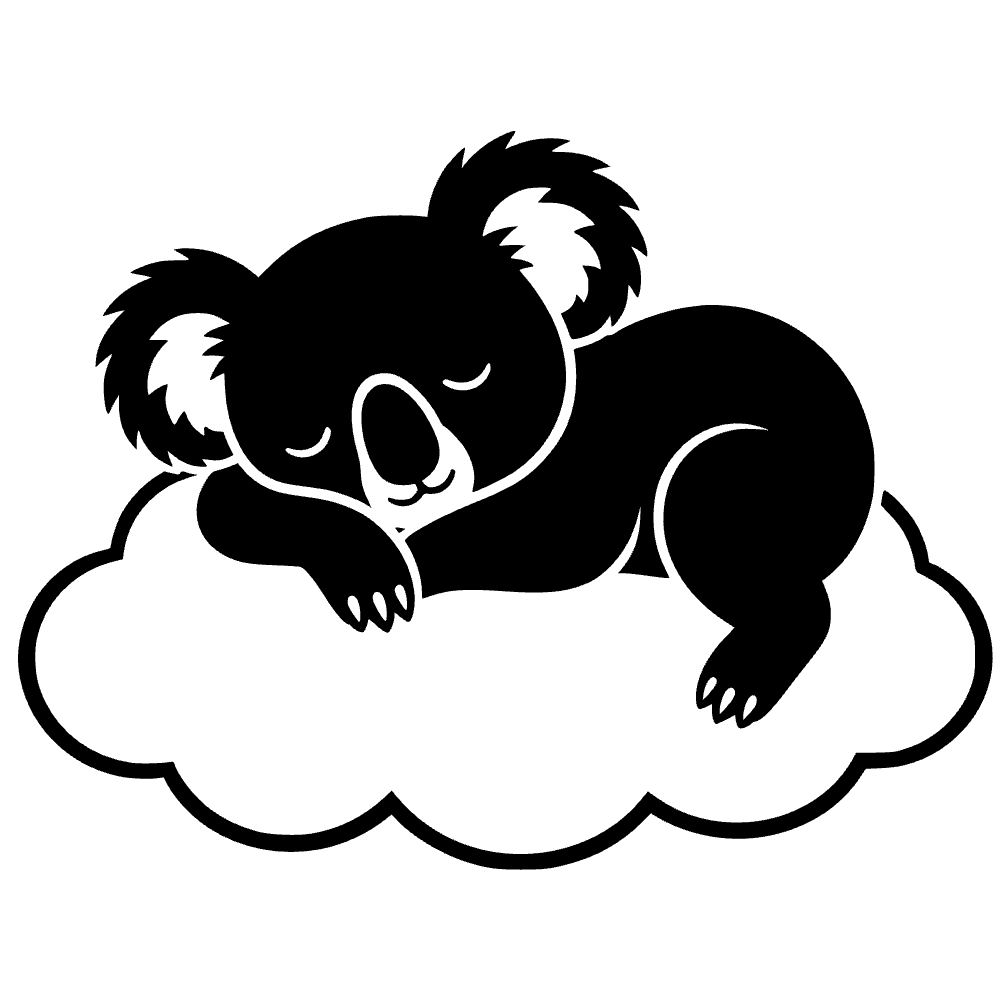 Koala durmiendo — archivo SVG