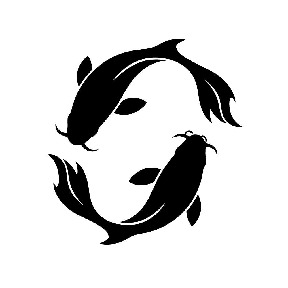 Pareja de peces koi — archivo SVG