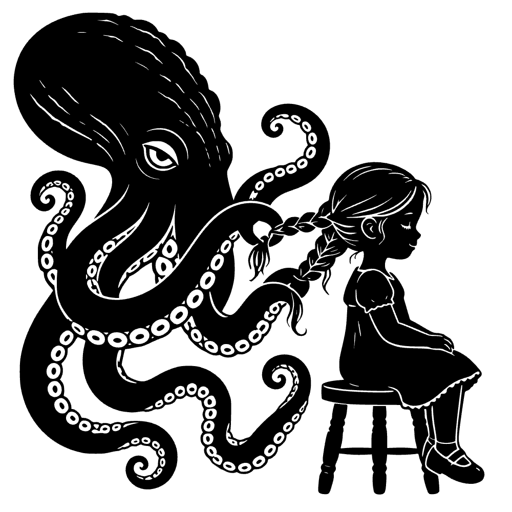 Kraken usando sus tentáculos — archivo SVG