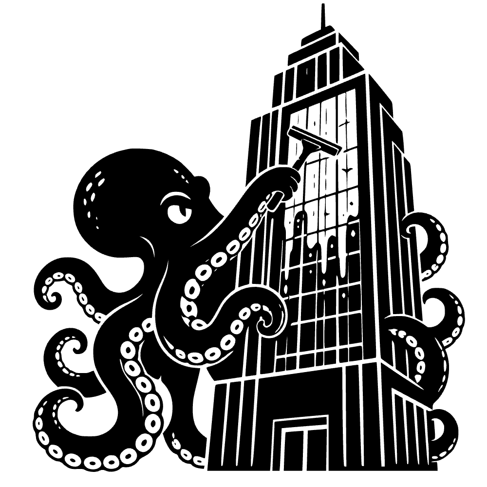 Kraken lavando icono — archivo SVG
