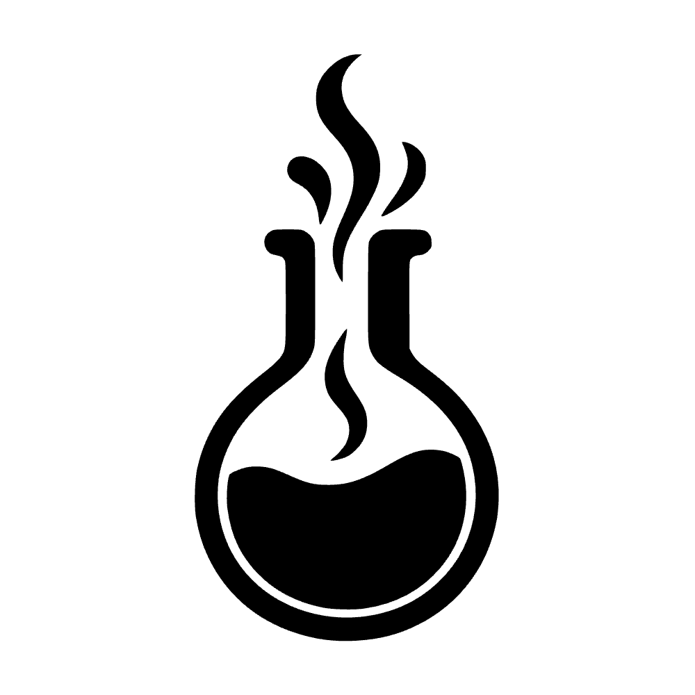 Matraz de laboratorio con burbujas — archivo SVG