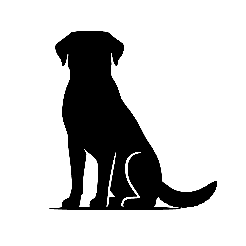Labrador Retriever Silhouette SVG cut file preview