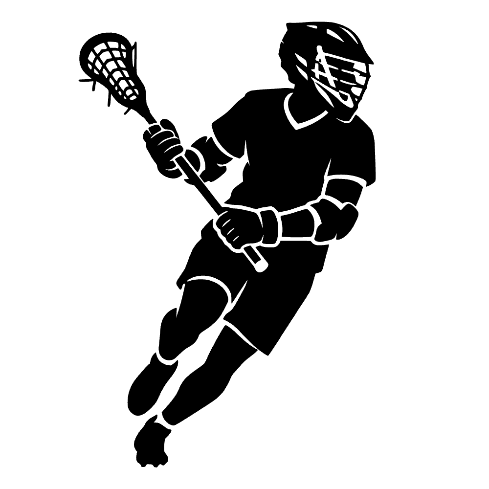 Ícono de jugador de lacrosse — archivo SVG