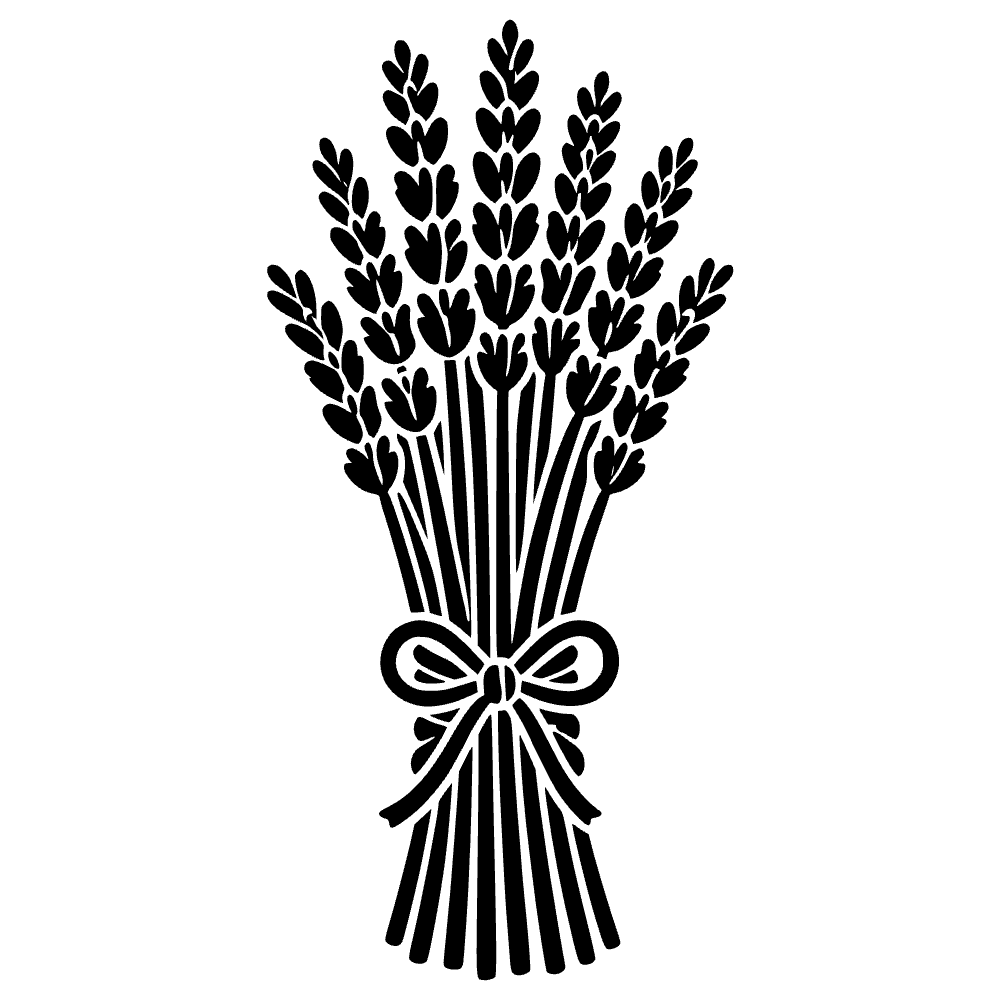 Ramo de lavanda atado con cuerda — vista previa del archivo SVG