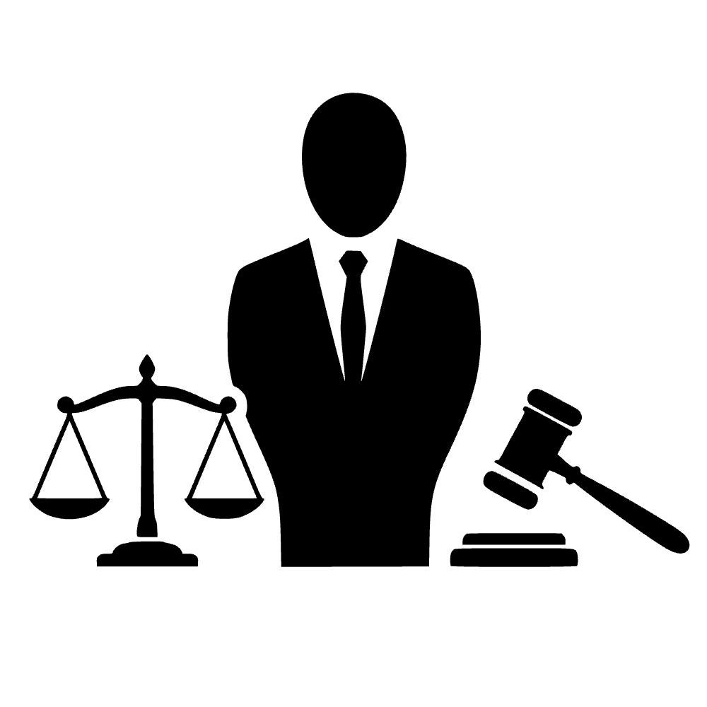 Balanza de justicia de abogado — archivo SVG