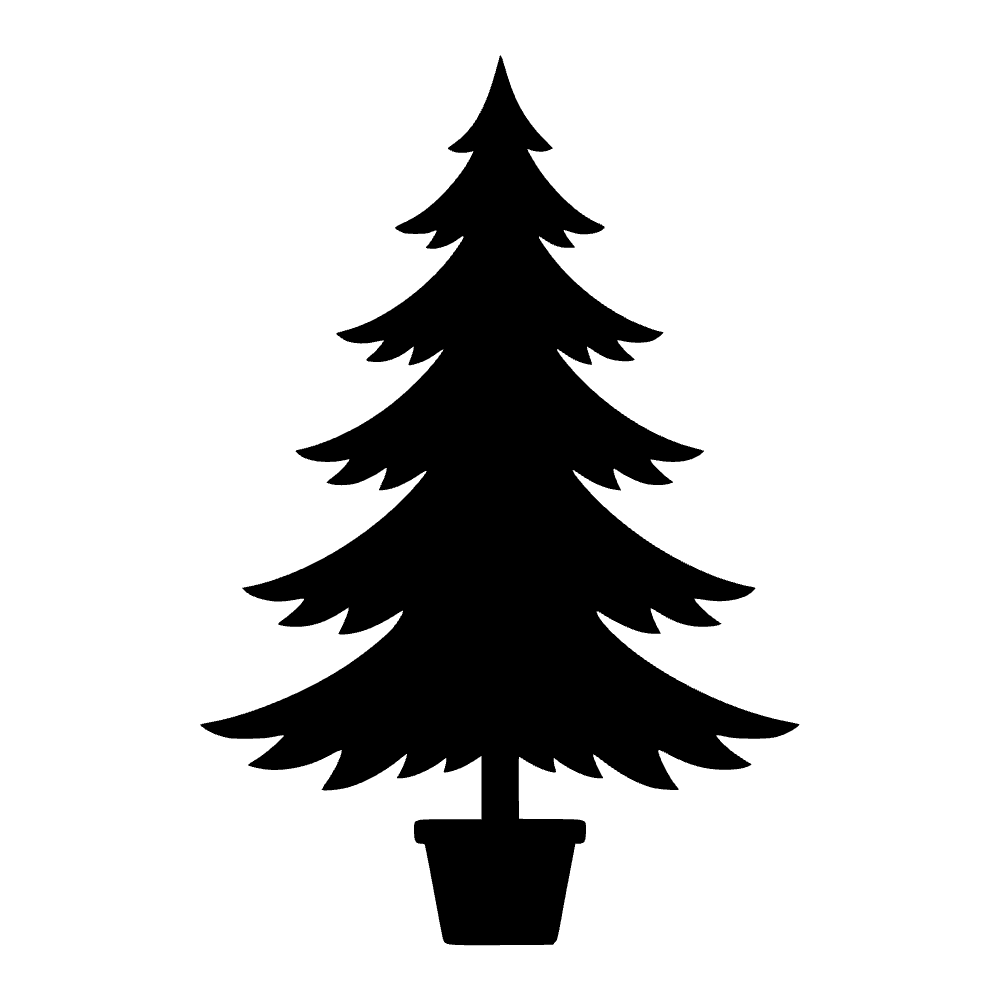 Árbol de Navidad de pino en capas — archivo SVG