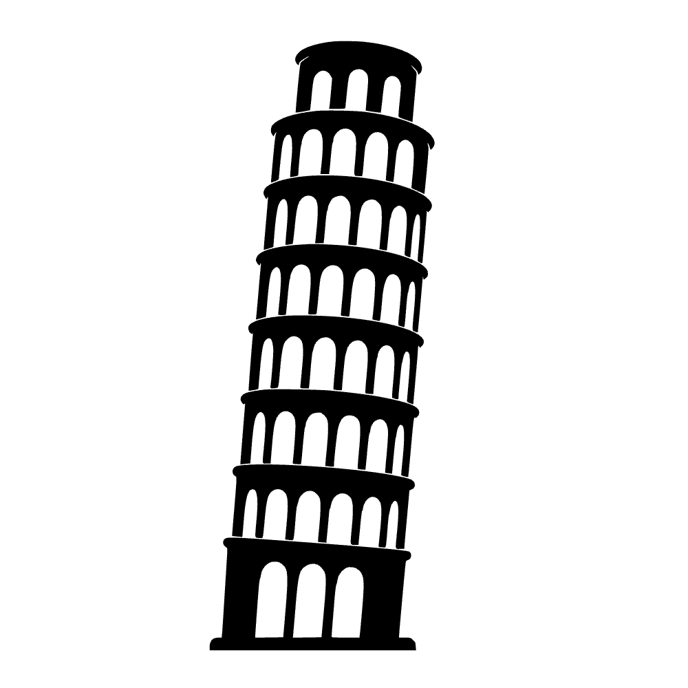 Torre inclinada de Pisa — archivo SVG