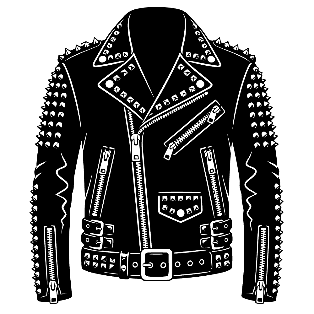Chaqueta de cuero de motociclista — archivo SVG