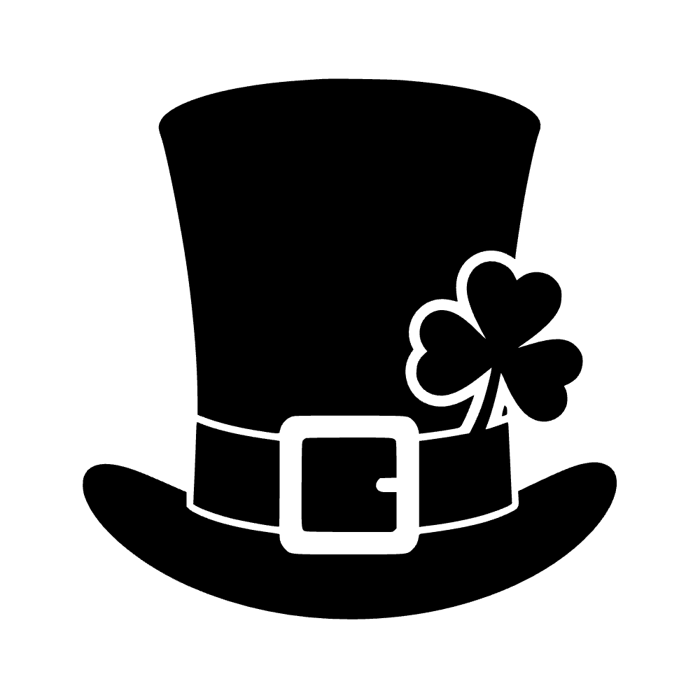 Hebilla de sombrero de duende — archivo SVG