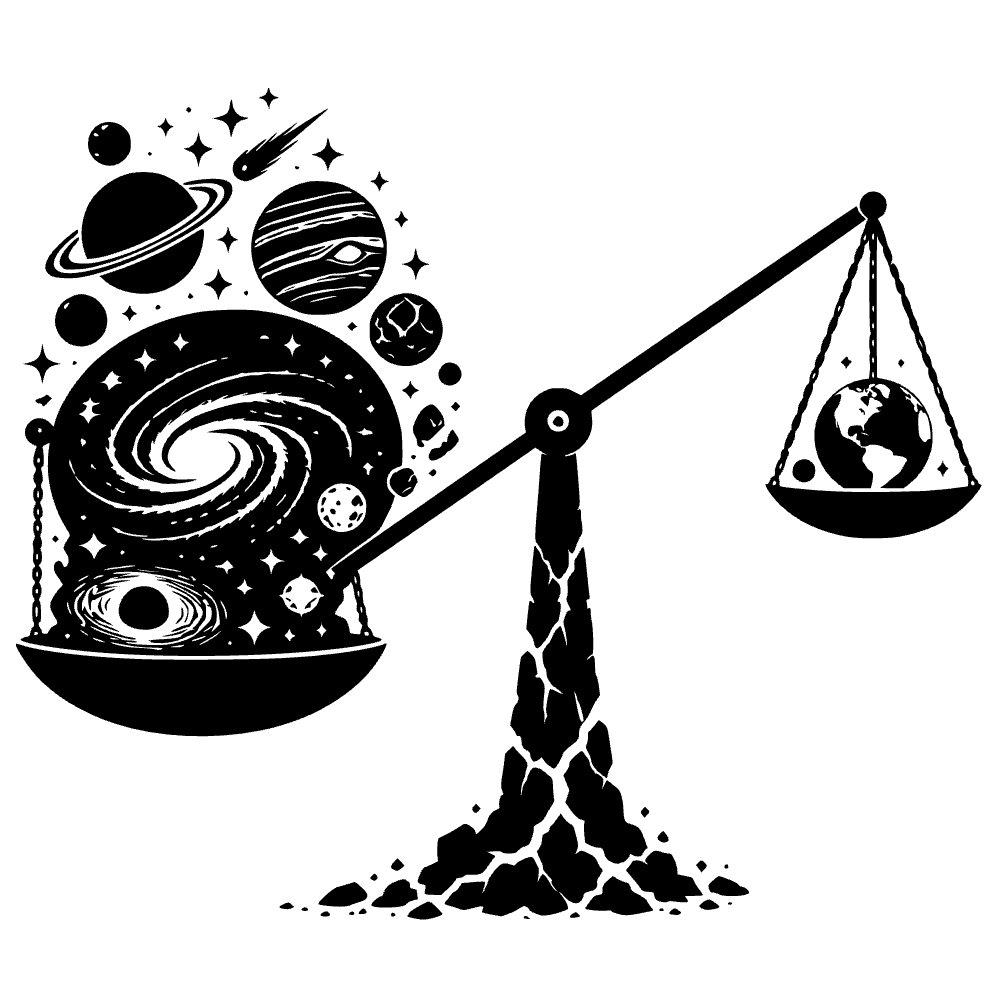 Nivel mostrando el universo — archivo SVG