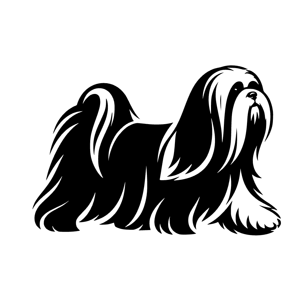 Perro lhasa apso — archivo SVG