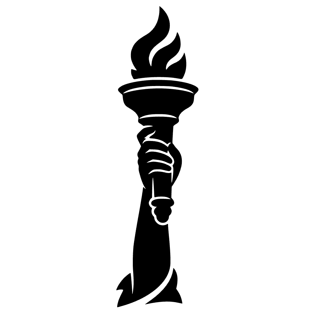 Liberty Torch Icon SVG cut file preview