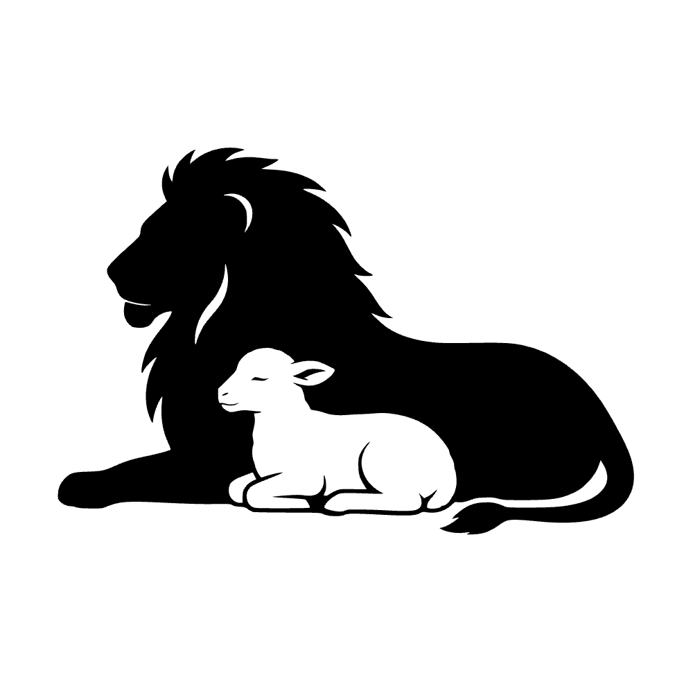 León acostado — archivo SVG