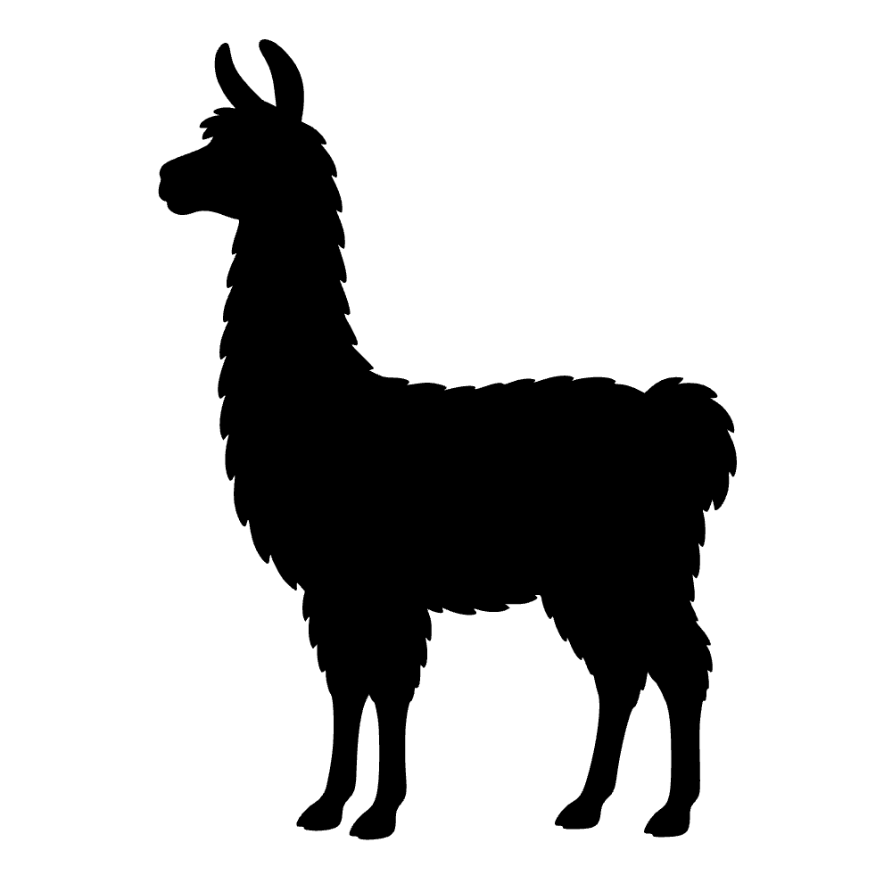 Llama de perfil — archivo SVG