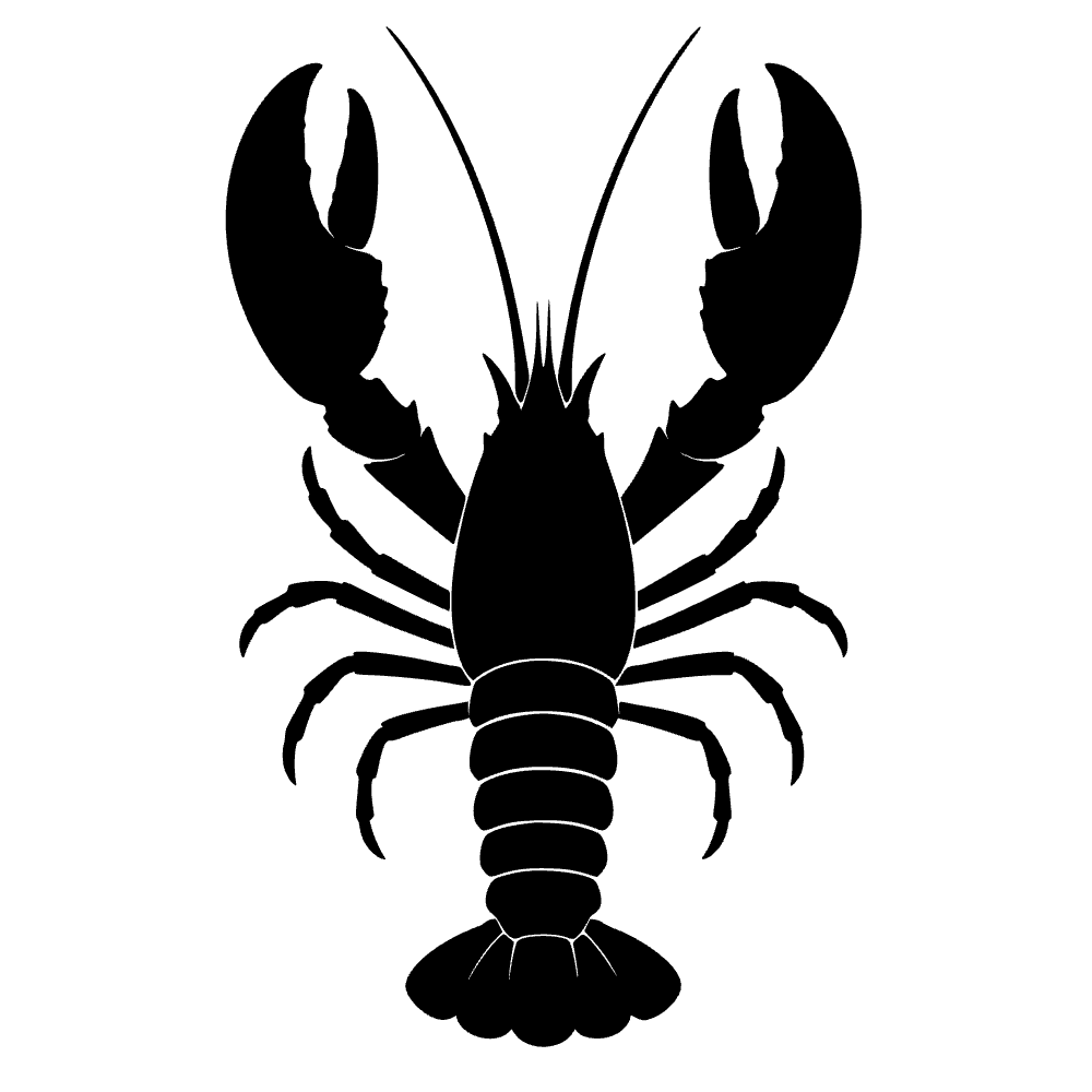 Lobster Raised Claws SVG cut file preview
