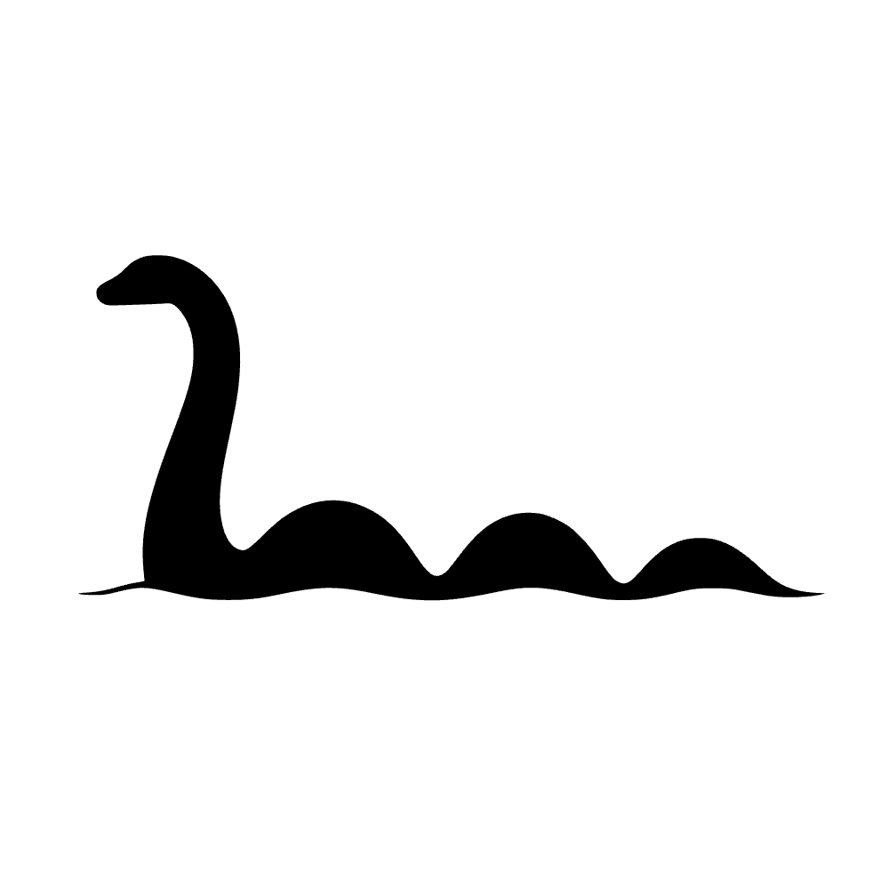 Loch Ness Monster Silhouette SVG cut file preview