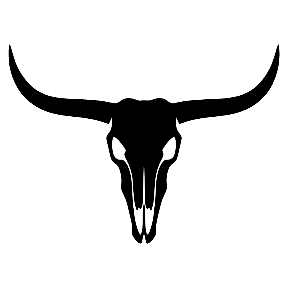 Longhorn Steer Skull SVG cut file preview