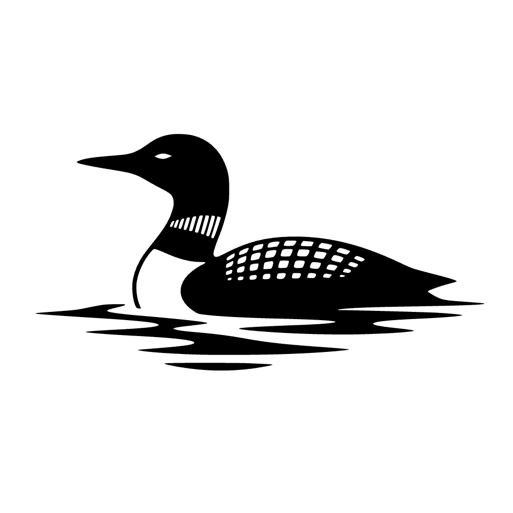 Ícono del lago Loon — archivo SVG