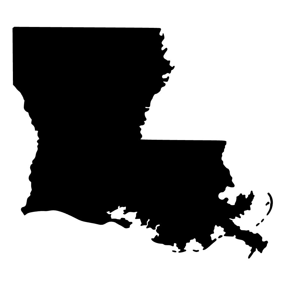 Mapa de Luisiana — archivo SVG