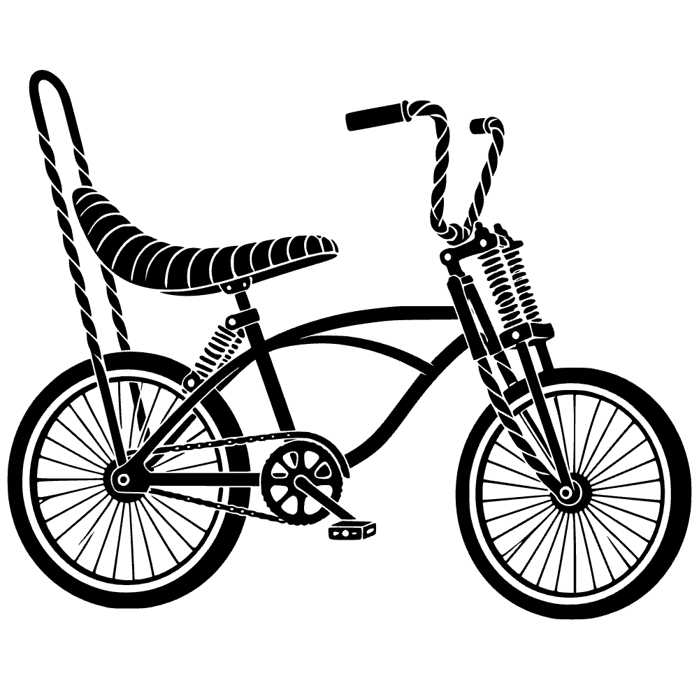 Icono de bicicleta lowrider — archivo SVG