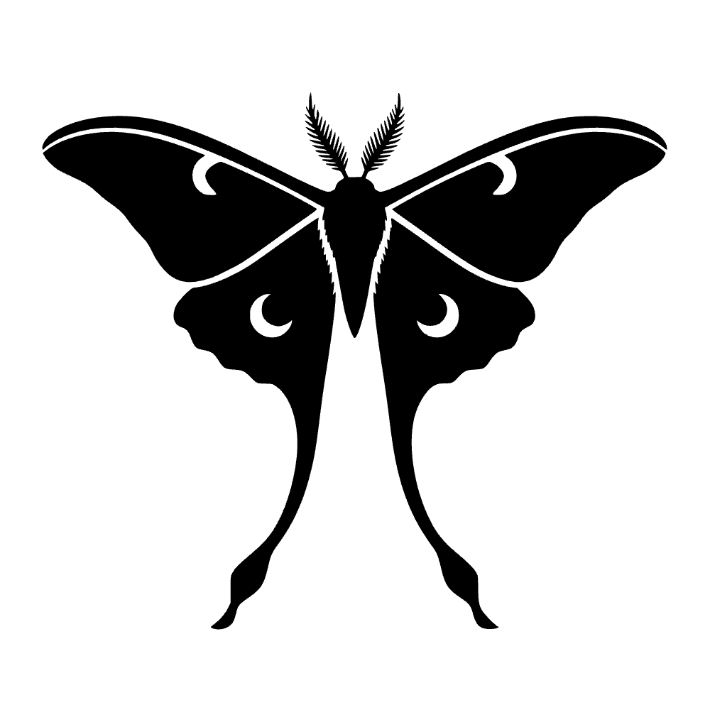 Ícono de polilla luna — archivo SVG