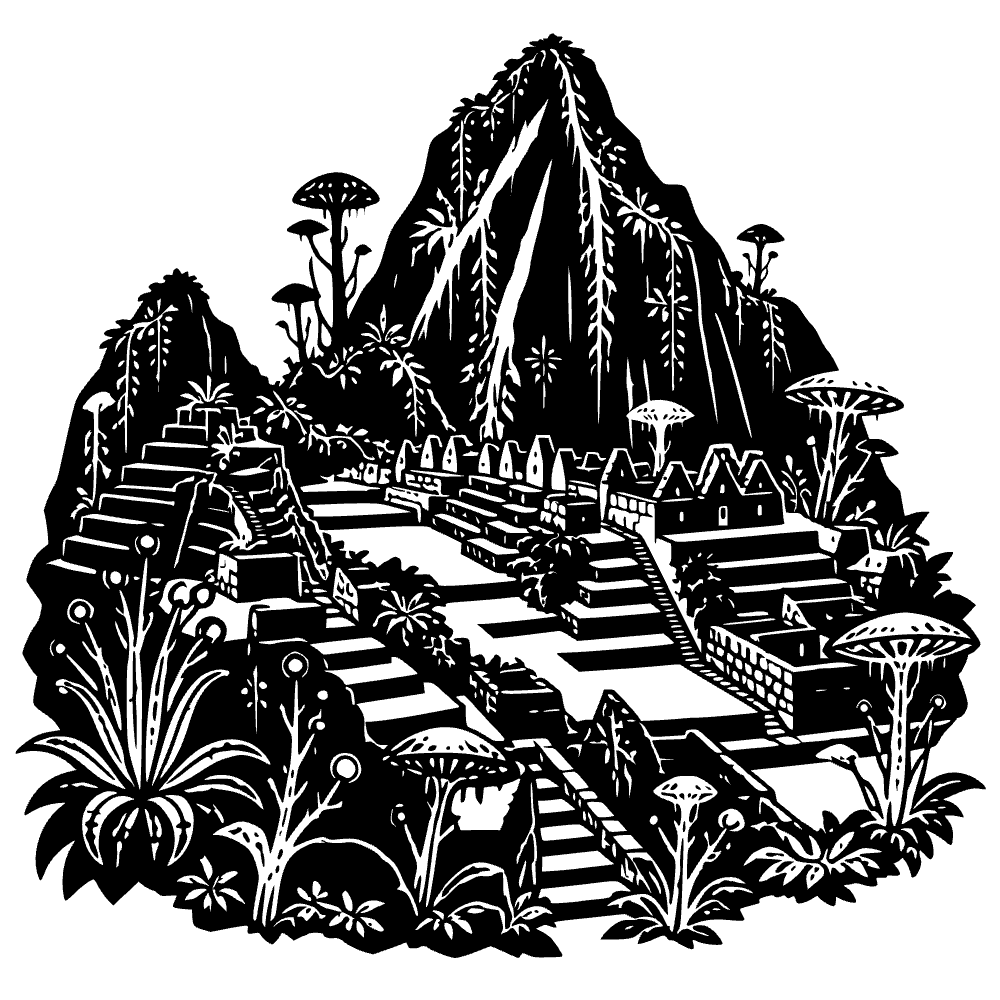 Ruinas de Machu Picchu — archivo SVG