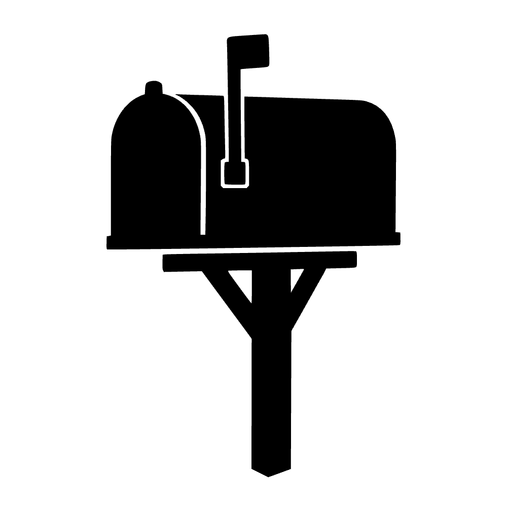 Bandeja de correo levantada — archivo SVG