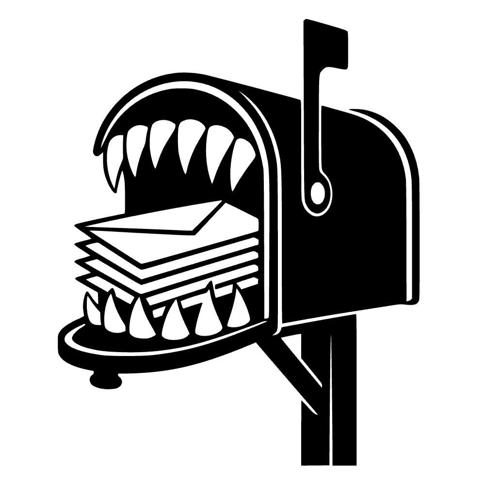Mailbox Monster Teeth SVG SVG cut file preview