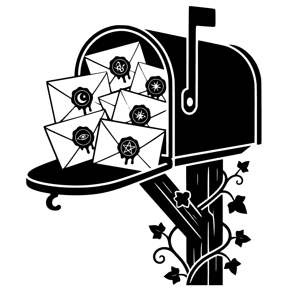 Buzón lleno de sobres — archivo SVG