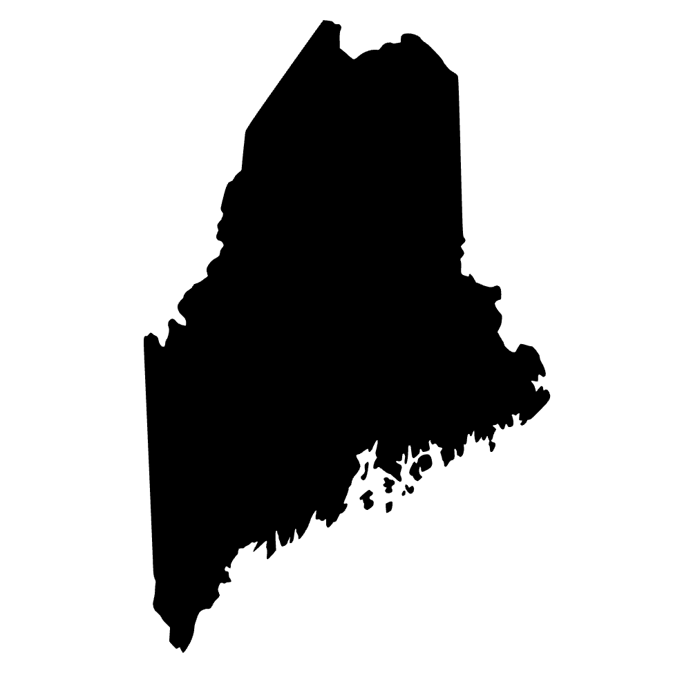Mapa de Maine — archivo SVG