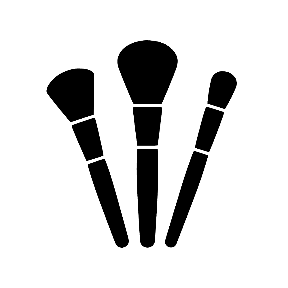 Juego de brochas de maquillaje — archivo SVG