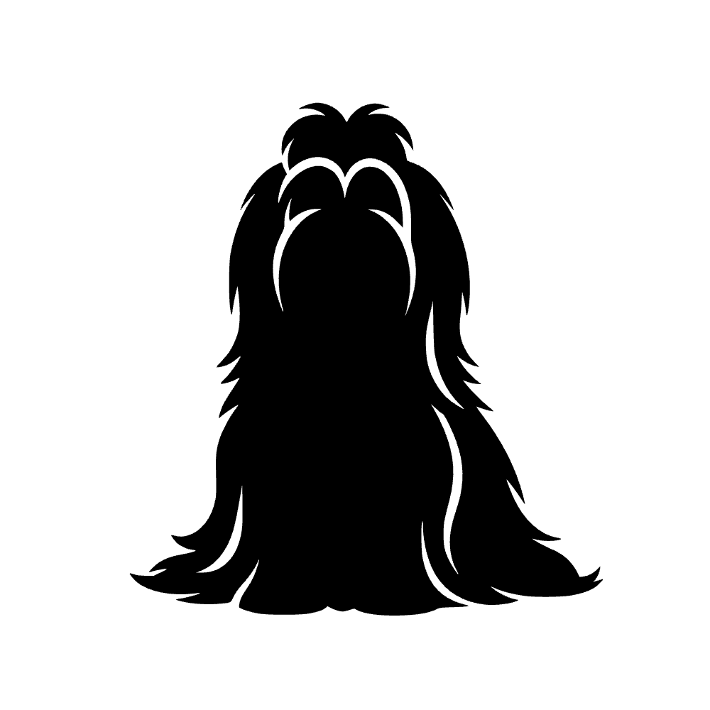 Silhouette de perro maltés — archivo SVG