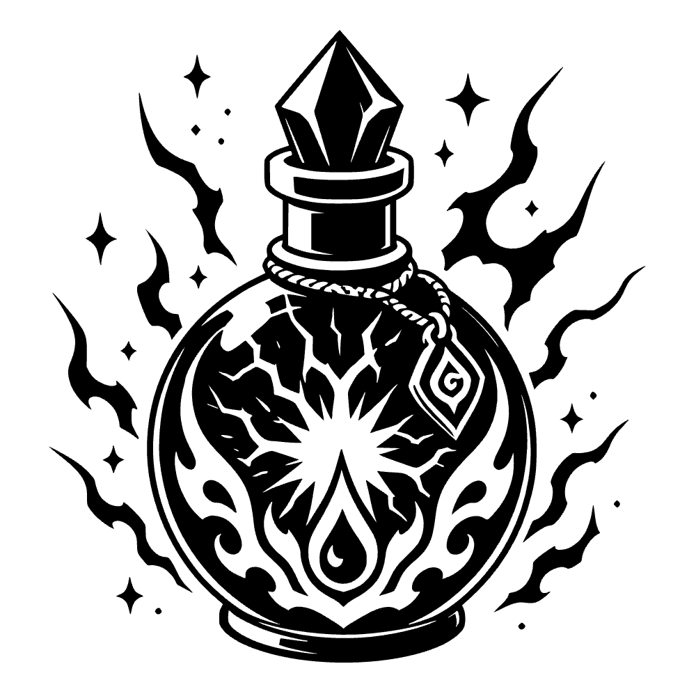 Frasco de poción de maná — archivo SVG