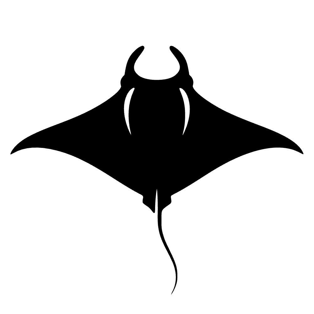 Manta raya deslizándose — archivo SVG