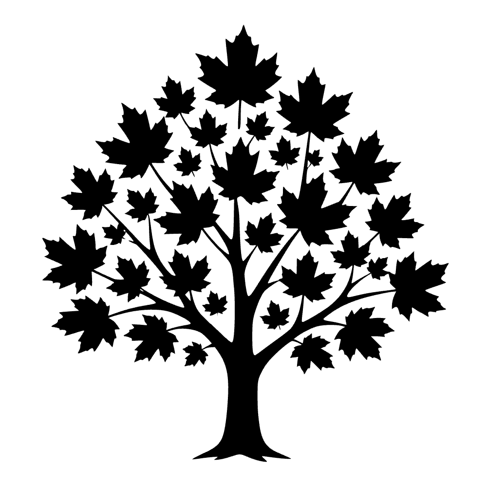 Ícono de árbol de arce — archivo SVG