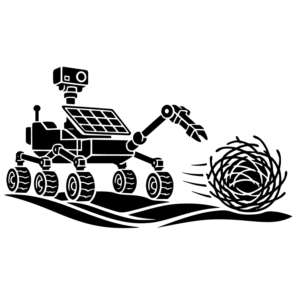 Rover de Marte con yuyo — archivo SVG