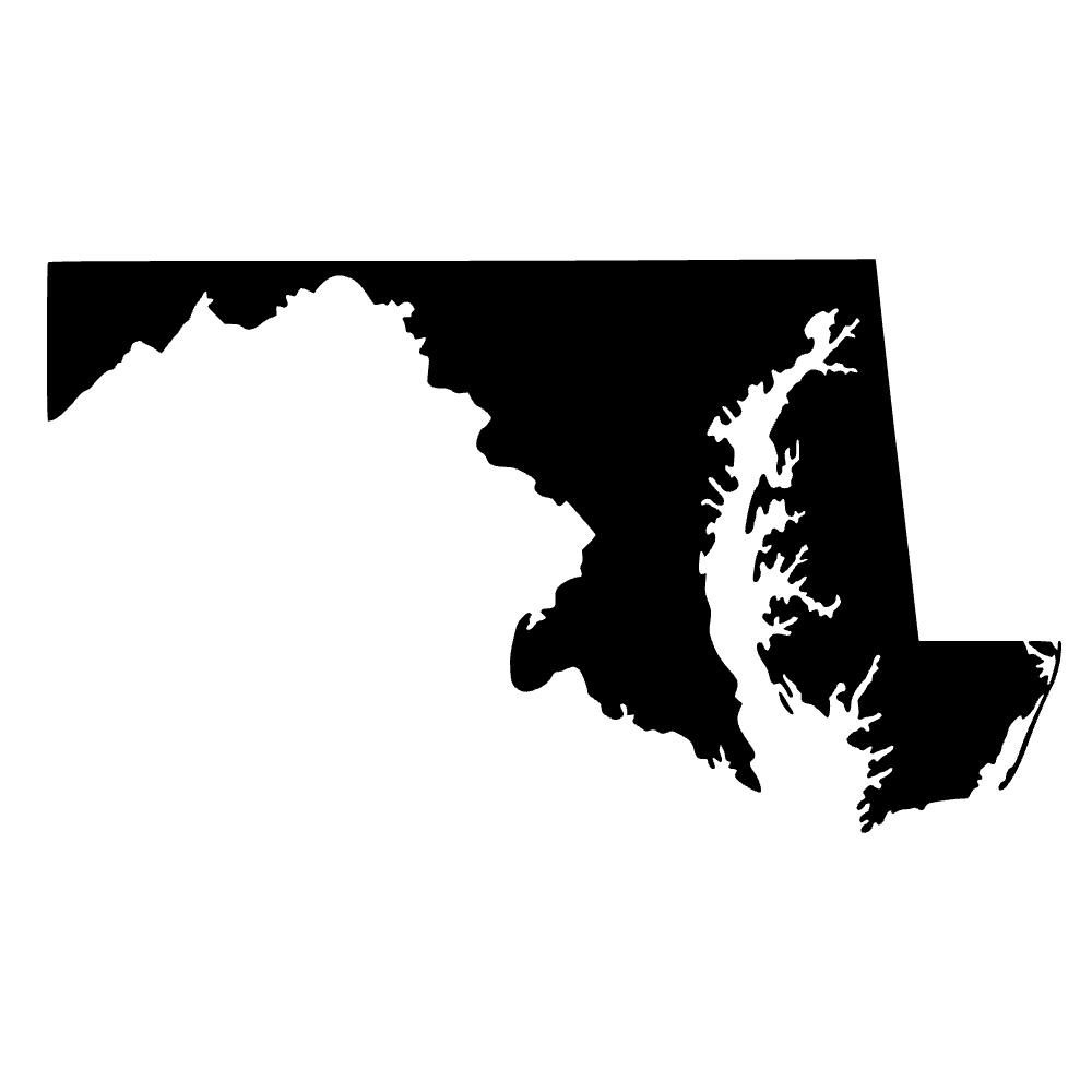 Mapa de Maryland — archivo SVG