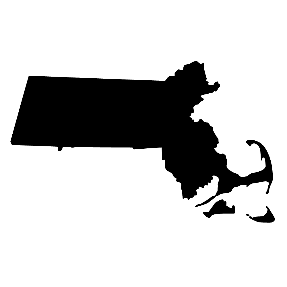Mapa de Massachusetts — archivo SVG